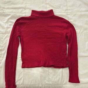 Ambiance Women’s Red Turtleneck | Size L